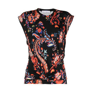 NWT Paco Rabanne Twist Front Paisley Print Top PLZ READ DESCRIPTION